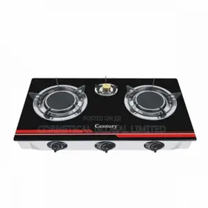Century Glass Top Gas Stove Three Burner 301-B
