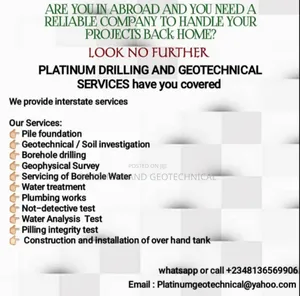 Water Borehole Drilling Services
