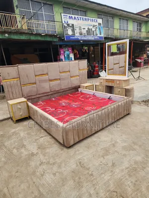 Quality 6by6 Complete Set of Upholstery Padded Bed