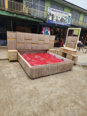 Quality 6by6 Complete Set of Upholstery Padded Bed F