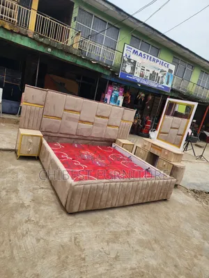 Quality 6by6 Complete Set of Upholstery Padded Bed