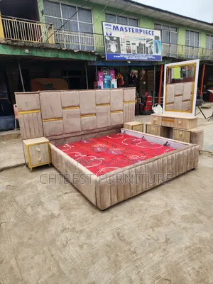 Quality 6by6 Complete Set of Upholstery Padded Bed