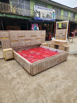 Quality 6by6 Complete Set of Upholstery Padded Bed
