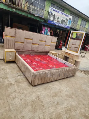 Quality 6by6 Complete Set of Upholstery Padded Bed