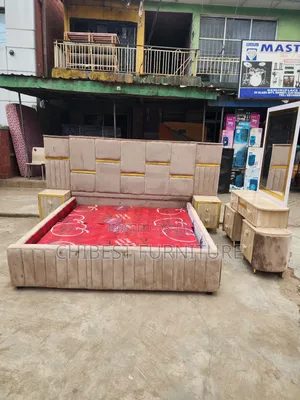 Quality 6by6 Complete Set of Upholstery Padded Bed