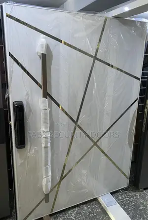 Pivot Door White Normal Height (Smart Lock)