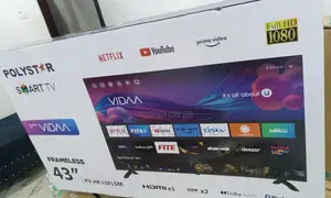 The Polystar 43"Smart Tv Frameless(Brand New)