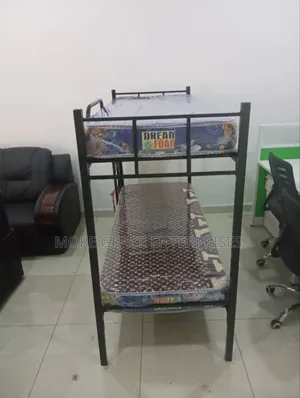Bunk Bed and Mattresses for Student's Hostel 2.5 by 6 Feet.