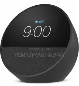 Echo Spot, Smart Alarm Clock, Vibrant Sound + Alexa, Black