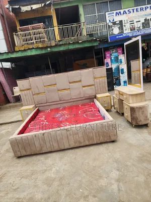 Quality 6by6 Complete Set of Upholstery Padded Bed