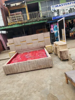 Quality 6by6 Complete Set of Upholstery Padded Bed