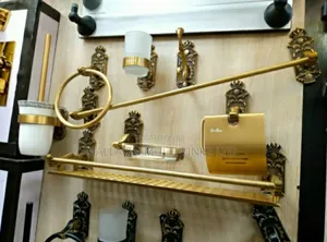Royal Gold Bathroom Accessories Set