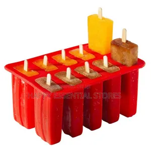 Silicon Popscile Mould With Accessories (Funnel, Cleaning