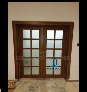 Stylish French Door With Glass Panel