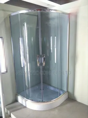 Blue Glass Shower Cubicle