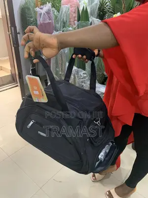 Black Wheel Duffle Bag