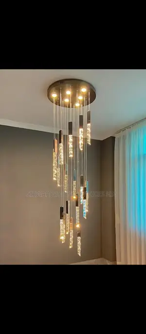 Golden 18 Drop Chandelier