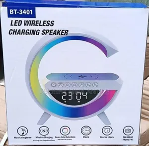 Bluetooth Speaker Led Display Wireless Charging, Alarm Clock