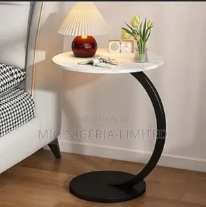 Faux Marble Topside Table Living Room Luxury Side Stool