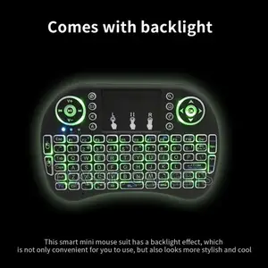 Wireless Mini Keyboard With Light and Touch Pad
