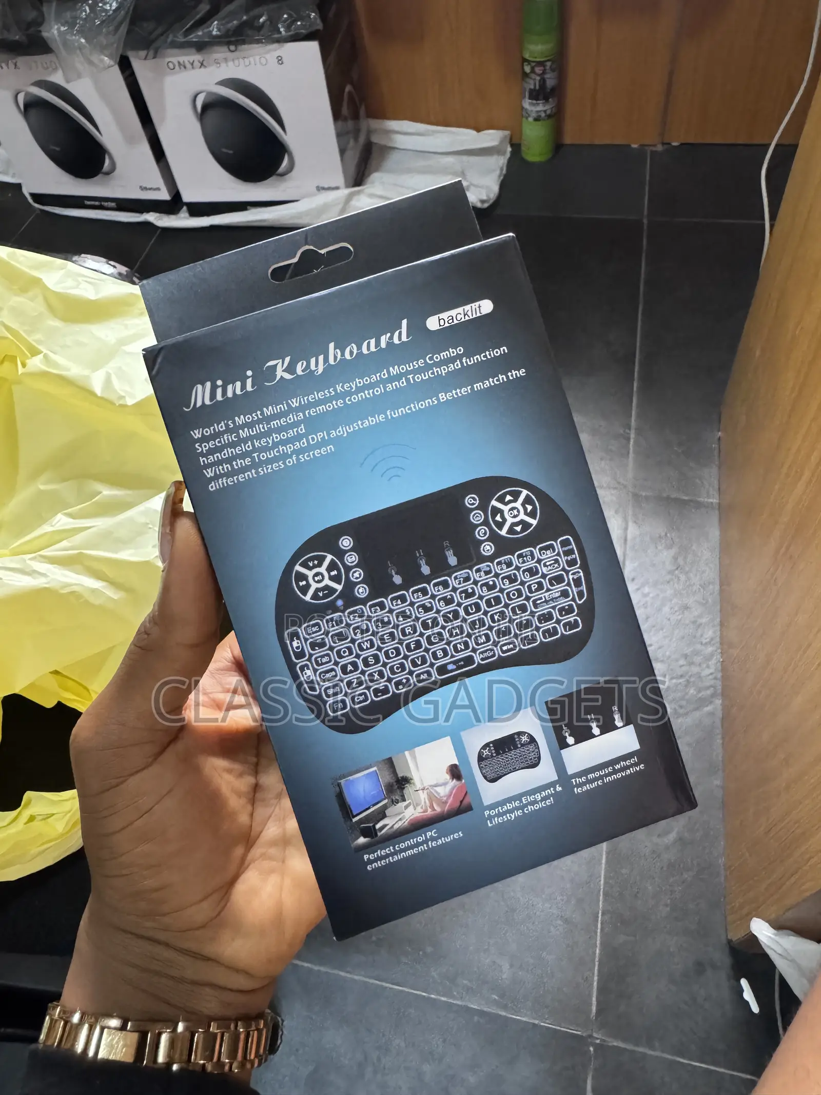 Wireless Mini Keyboard With Light and Touch Pad