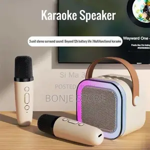 Dual Microphone Karaoke Bluetooth Speaker RGB 6w Speaker
