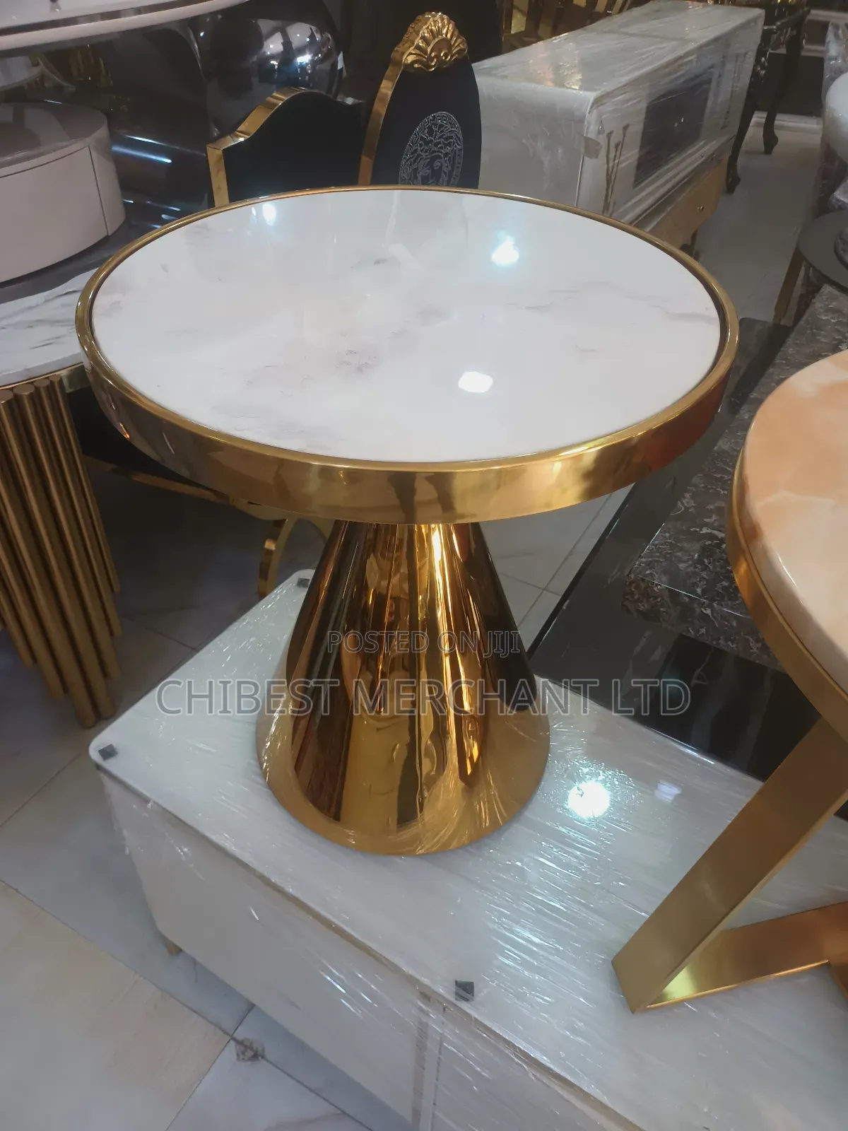 Marble Top Side Stool
