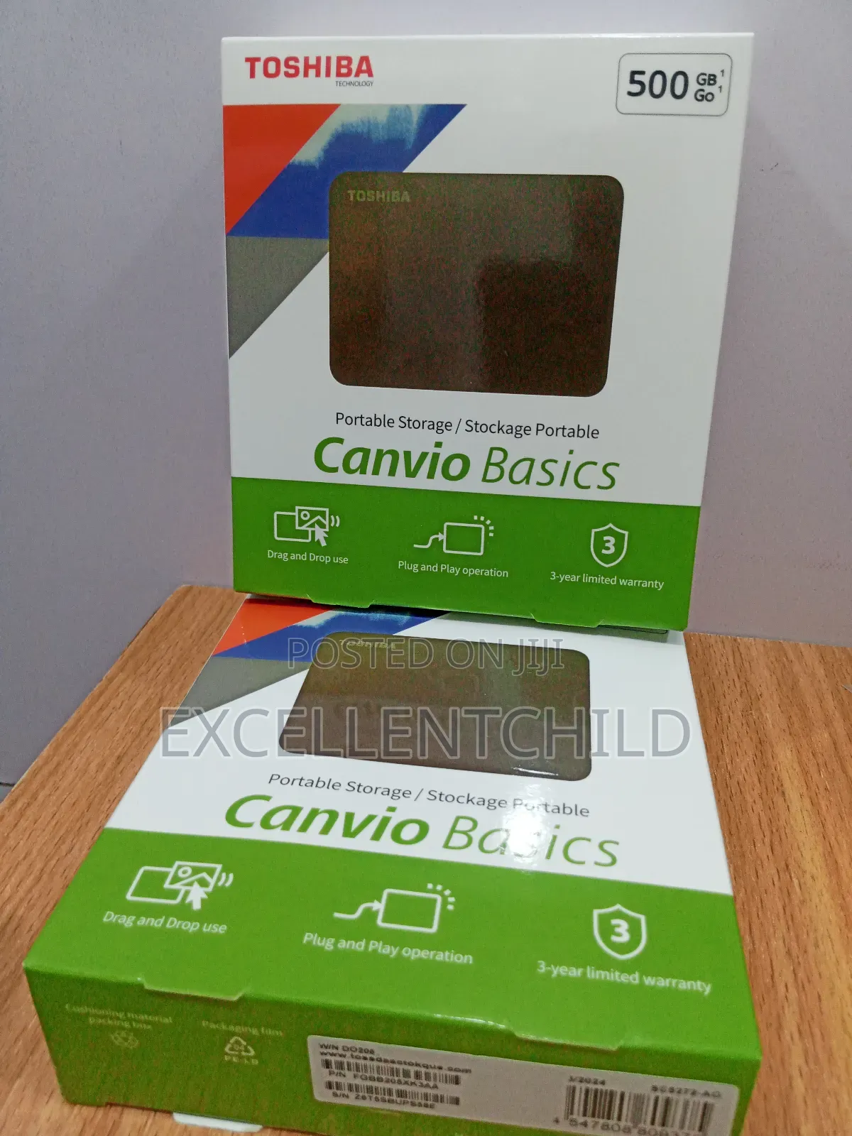 500gb Toshiba Canvio Basics