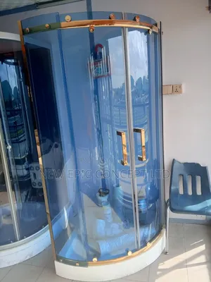 High Quality 8mm Glass Gold Shower Cubicle