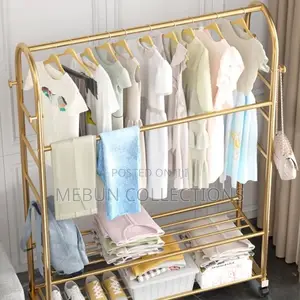 Metal Gold Clothing Rack