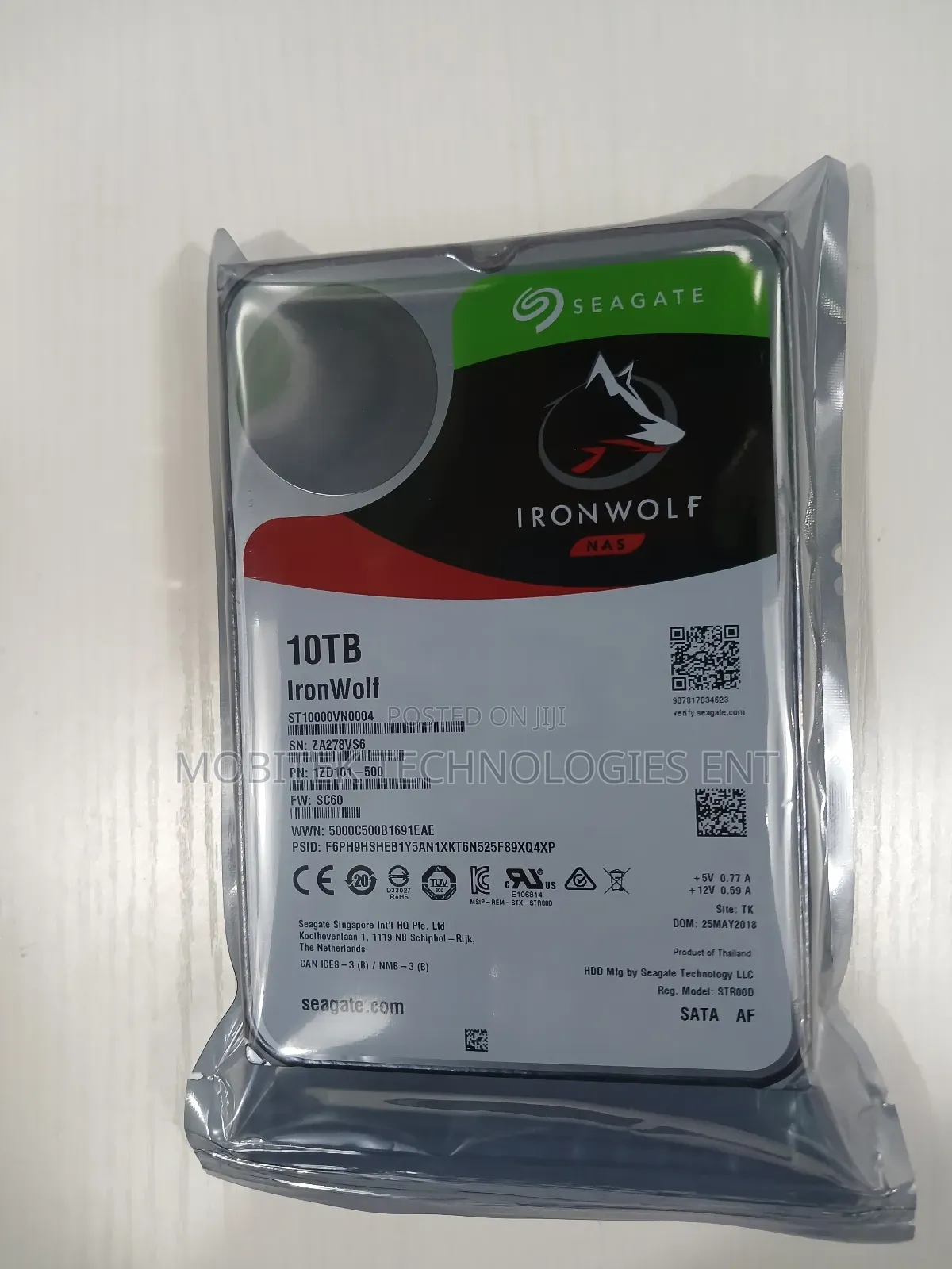 10tb Seagate Ironwolf Nas Sata Desktop Hard Drive