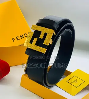 Original Fendi Color Selection Leather Belts Is Available