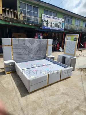 Quality 6by6 Complete Set of Upholstery Padded Bed