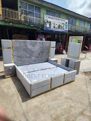 Quality 6by6 Complete Set of Upholstery Padded Bed