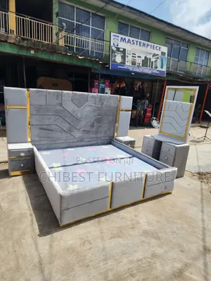 Quality 6by6 Complete Set of Upholstery Padded Bed