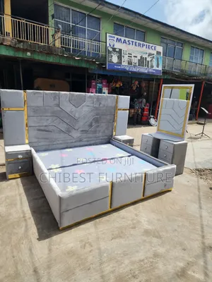 Quality 6by6 Complete Set Of Upholstery Padded Bed