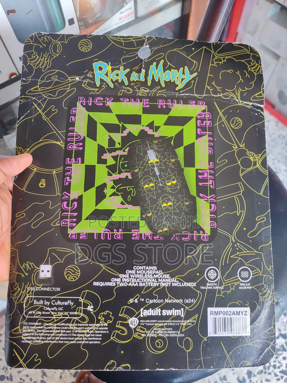 Rick and Morty Bluetooth Mouse and Mouse Pad