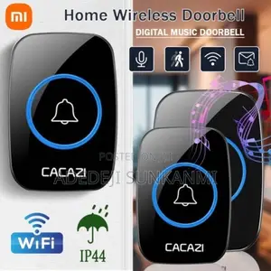 Wireless Doorbell Waterproof 300m 1 Bell 2 Receivers