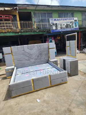 Quality 6by6 Complete Set of Upholstery Padded Bed