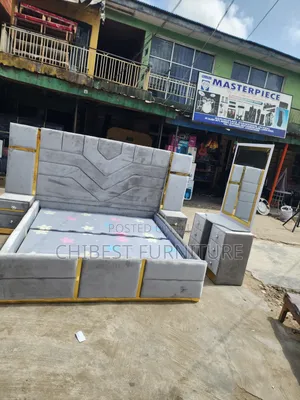 Quality 6by6 Complete Set of Upholstery Padded Bed