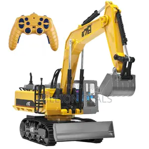 Unique 2.4G 14 Channels Alloy Truck Kids Excavator Toy