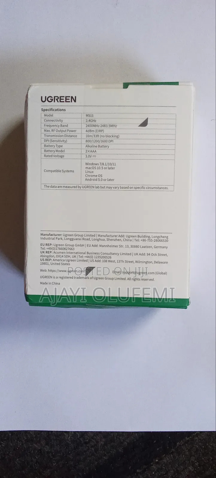 Ugreen Wireless Mouse 2.4G.