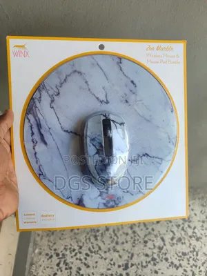 Winx Zoe Marble Wireless Mouse and Mouse Pad Bundle