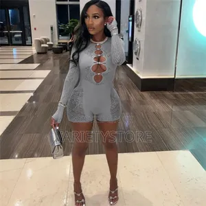 Women Trim Clubwear Playsuits