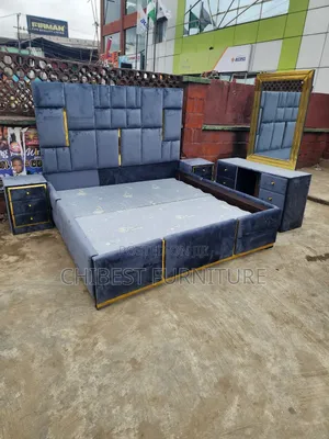 Quality 6by6 Complete Set of Upholstery Padded Bed