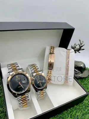 Rolex Couples Wristwatch and Bracelets Set