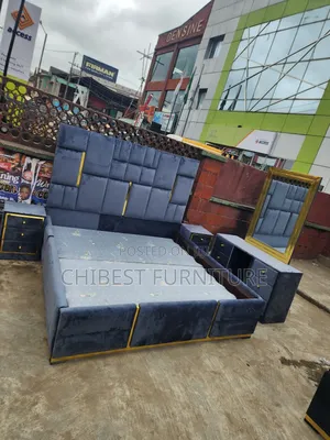 Quality 6by6 Complete Set of Upholstery Padded Bed
