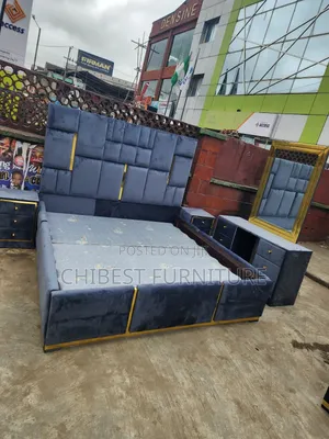Quality 6by6 Complete Set of Upholstery Padded Bed