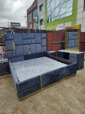 Quality 6by6 Complete Set of Upholstery Padded Bed