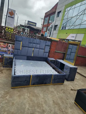 Quality 6by6 Complete Set of Upholstery Padded Bed